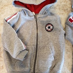 Two baby sweaters Converse and Hudson Bay